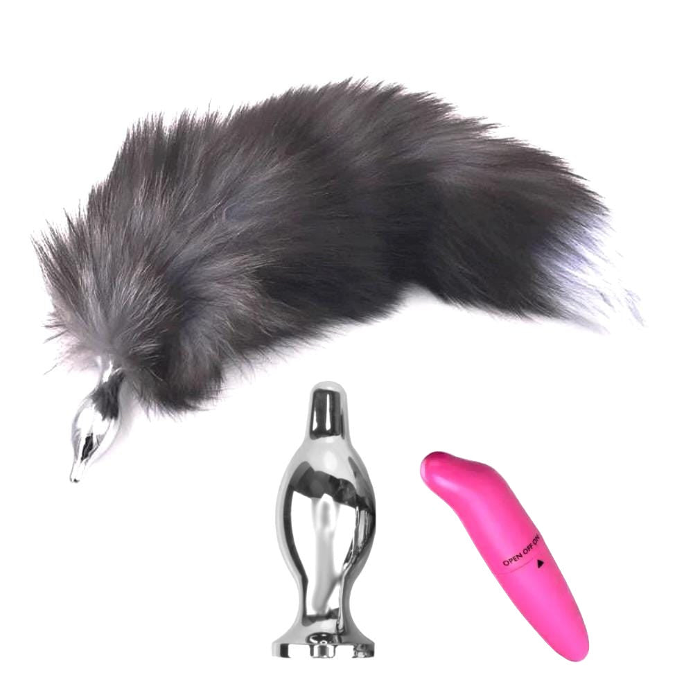 Fox Tail Vibrator 15" Loveplugs Anal Plug Product Available For Purchase Image 1