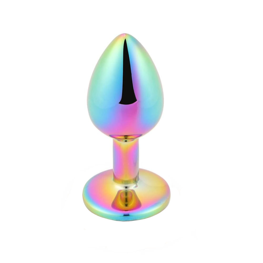 anal plug amateur Coquette Anal Plug Metal Anal Plug Size L Crystal Clear 4x9cm 1pc