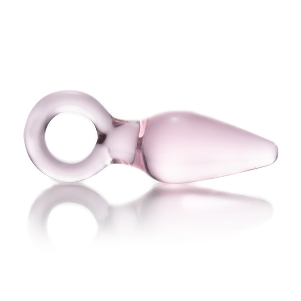 The Pink Kunai glass sex toy offers blissful, temperature play, and its tapered design ensures easy insertion for anal beginner users.