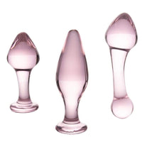 Rose Pink Crystal Glass Kit (3 Piece)