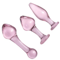 These rose pink glass sex toys, perfect for training, come in large, big, long sizes. plug glass offers a luxurious and smooth experience for any user.