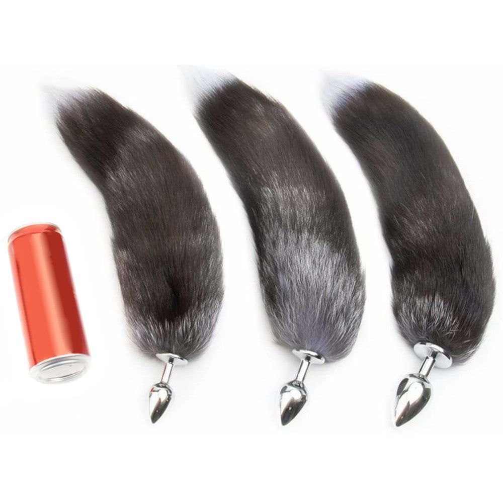 Grey Fox Metal Tail Plug 18" Loveplugs Anal Plug Product Available For Purchase Image 10