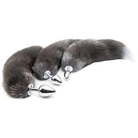 Grey Fox Metal Tail Plug 18" Loveplugs Anal Plug Product Available For Purchase Image 27