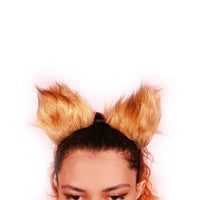 The brown faux fur ears headband, kit, fox has a wild vibe. Even with a sex toy, it's comfy with rubber tips, and headband