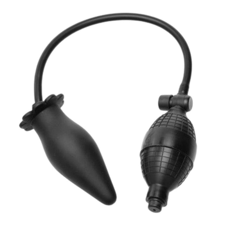 Black Expanding Silicone Inflatable Butt Plug