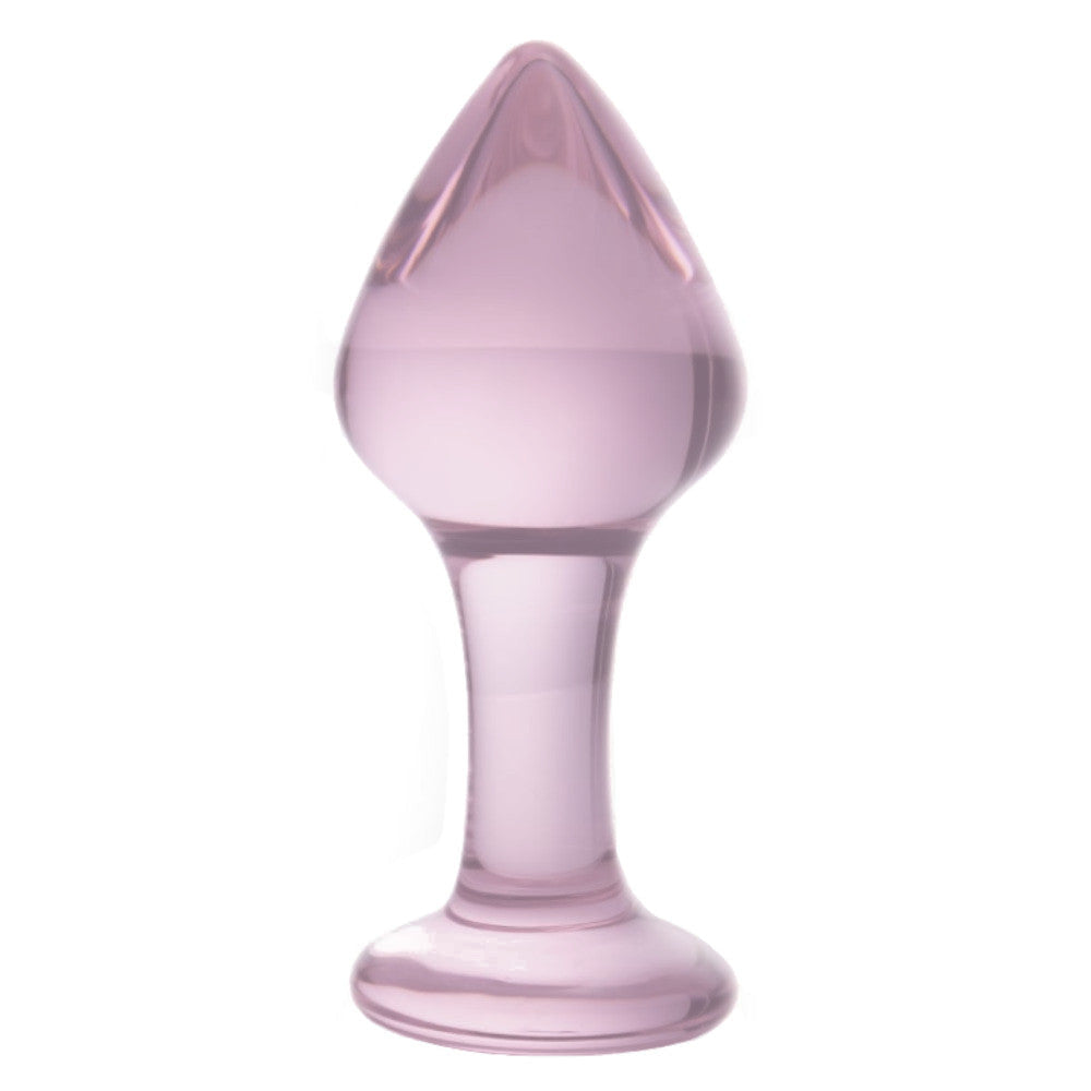 Elevate your experience with this rose, pink, long, large, cute glass sex toy, offering unique sensations and exciting variety during play!