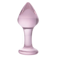 Elevate your experience with this rose, pink, long, large, cute glass sex toy, offering unique sensations and exciting variety during play!