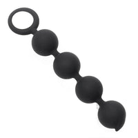 6" Silicone Anal Beads with Pull Ring