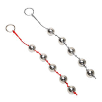 2 colors string Stainless Steel Anal Beads with Pull Ring