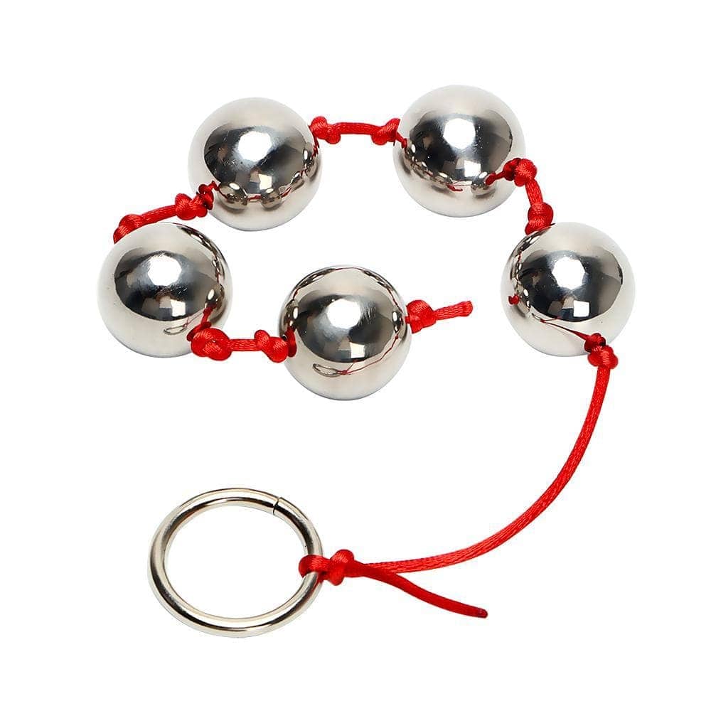2 colors string Stainless Steel Anal Beads with Pull Ring Loveplugs Anal Plug Product Available For Purchase Image 4