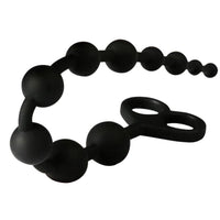 13" Silicone String with Dual Pull Rings Loveplugs Anal Plug Product Available For Purchase Image 20