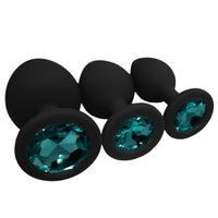 Silicone Jeweled Plug Starter Set (3 Piece) Loveplugs Anal Plug Product Available For Purchase Image 20