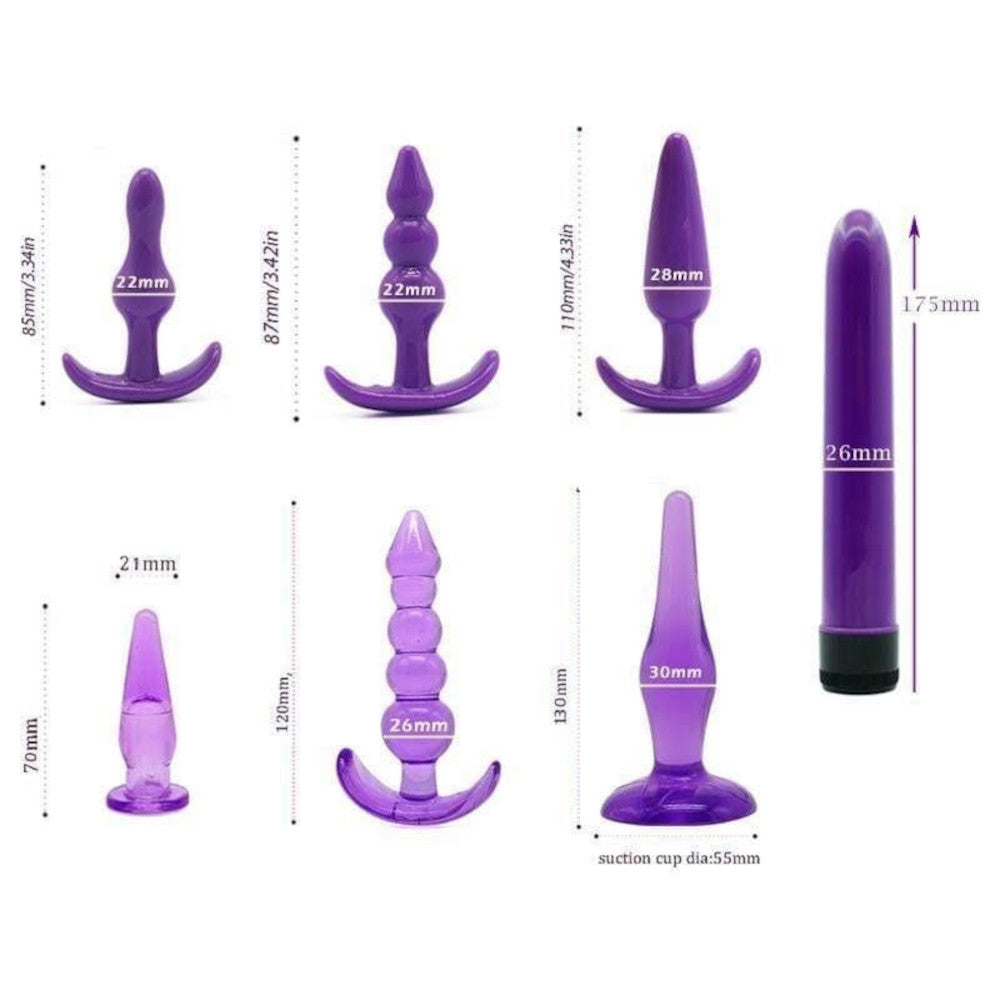 Beginner To Expert Trainer Set (7 Piece With Vibrator) Loveplugs Anal Plug Product Available For Purchase Image 8