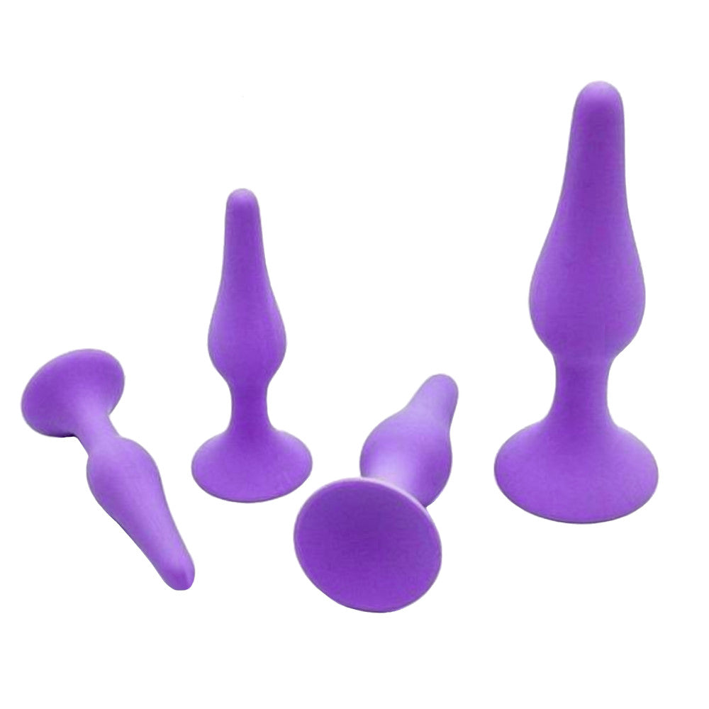 Beginner Small Silicone Anal Training Set (4 Piece) Love Plugs Beginner Small Silicone Anal Training Set (4 Piece) Love Plugs