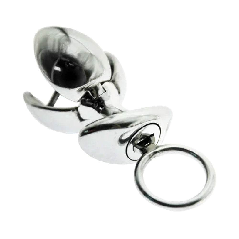The stainless steel plug offers a unique experience with its expanding and locking mechanism. Ideal for anal expanding sensations, it’s perfect for temperature play and control.