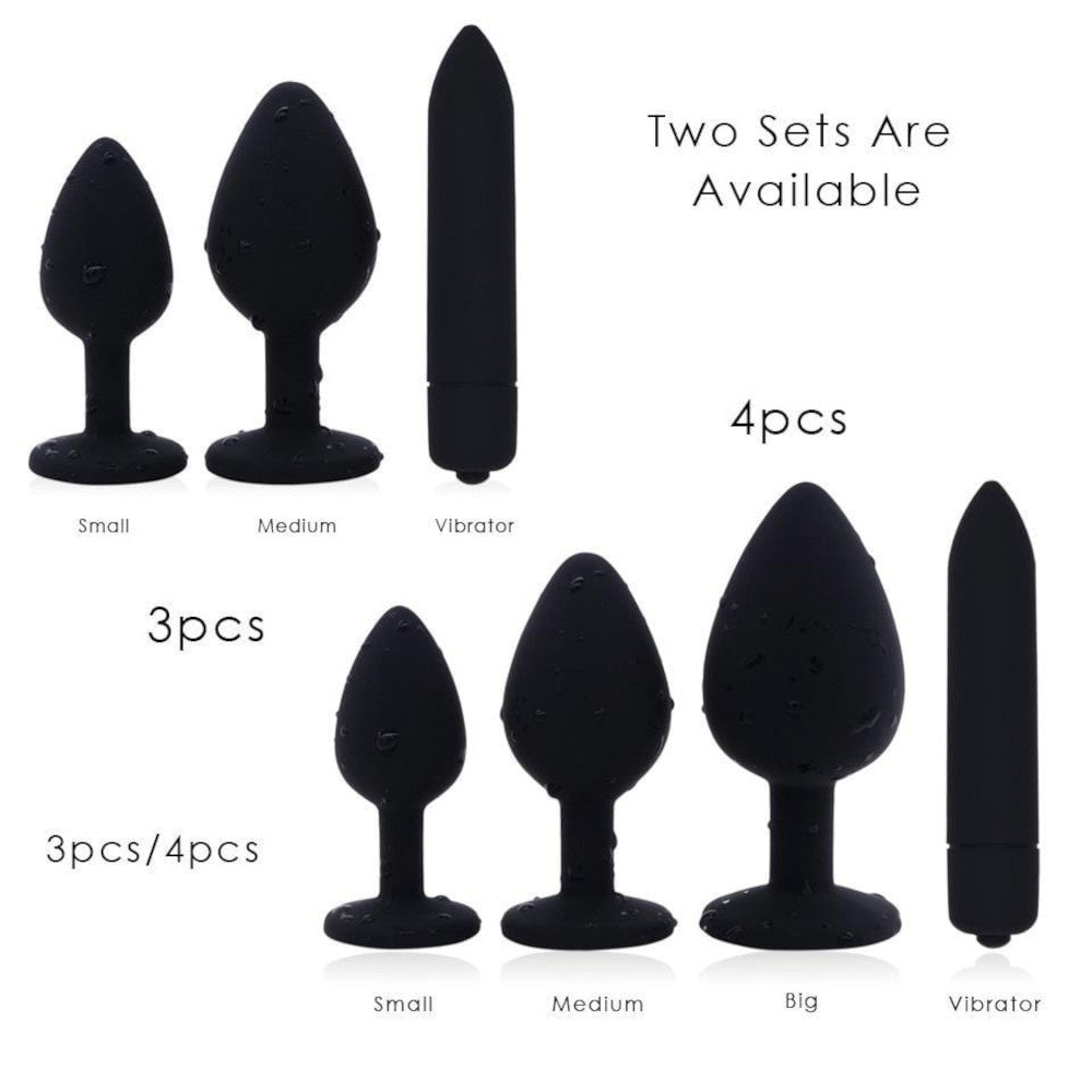 Silicone Amethyst Anal Kit (3 Piece) Loveplugs Anal Plug Product Available For Purchase Image 8