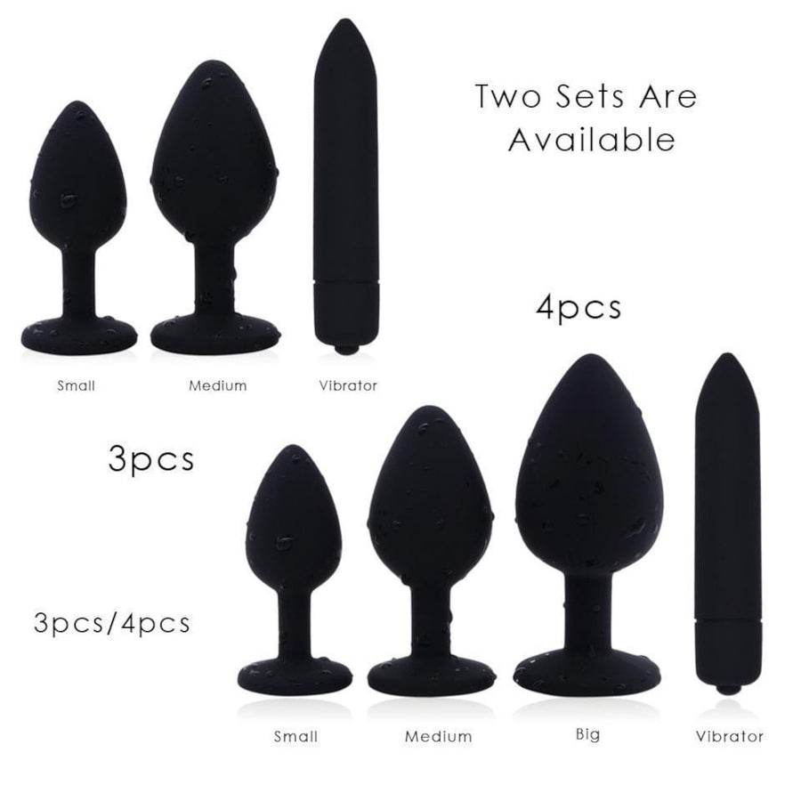 Silicone Amethyst Anal Kit (3 Piece) Loveplugs Anal Plug Product Available For Purchase Image 47