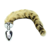 Loveplugs offers this sleek raccoon plug that includes brown, black synthetic fur and a metal plug for sensational temperature play.