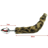 The brown, black raccoon plug features soft synthetic fur and a sleek metal base. raccoon sex toy adds a fun twist to your experience.