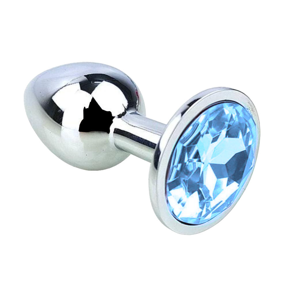 Steel Tear-Drop Jeweled Gemstone Kit (3 Piece) Loveplugs Anal Plug Product Available For Purchase Image 6