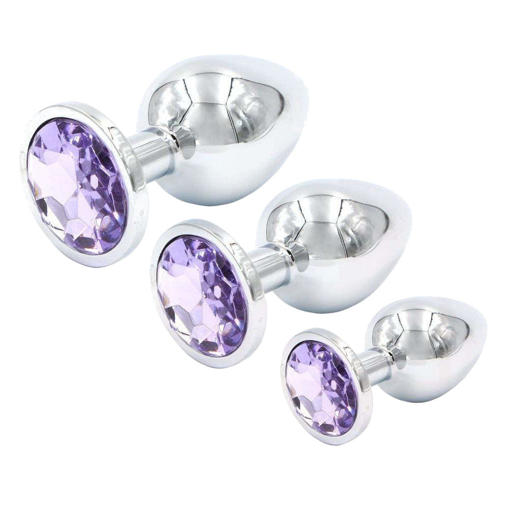 Shimmering Gem Set 3 Piece Love Plugs