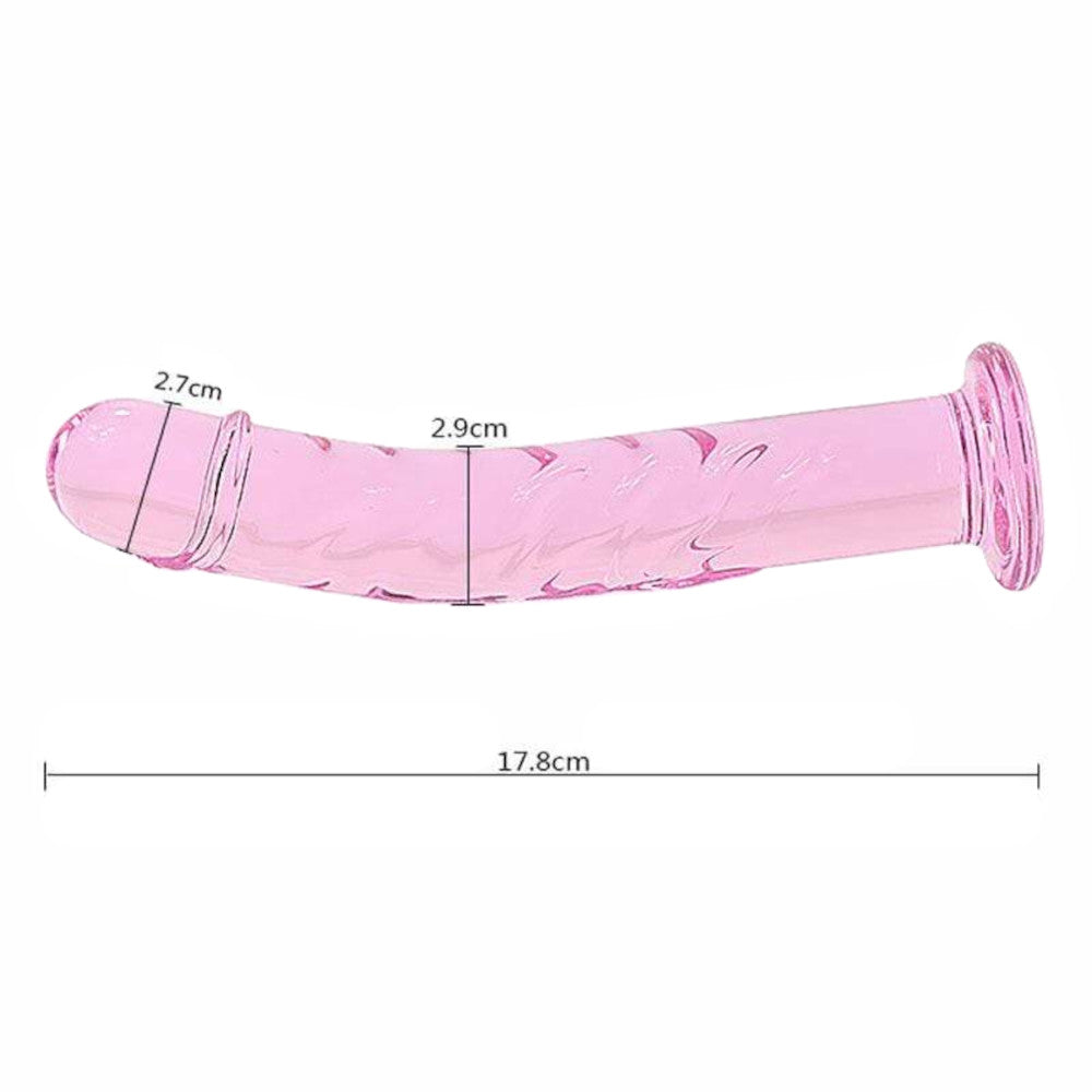 Tickled Pink Slim Glass Anal Dildo Loveplugs Anal Plug Product Available For Purchase Image 3