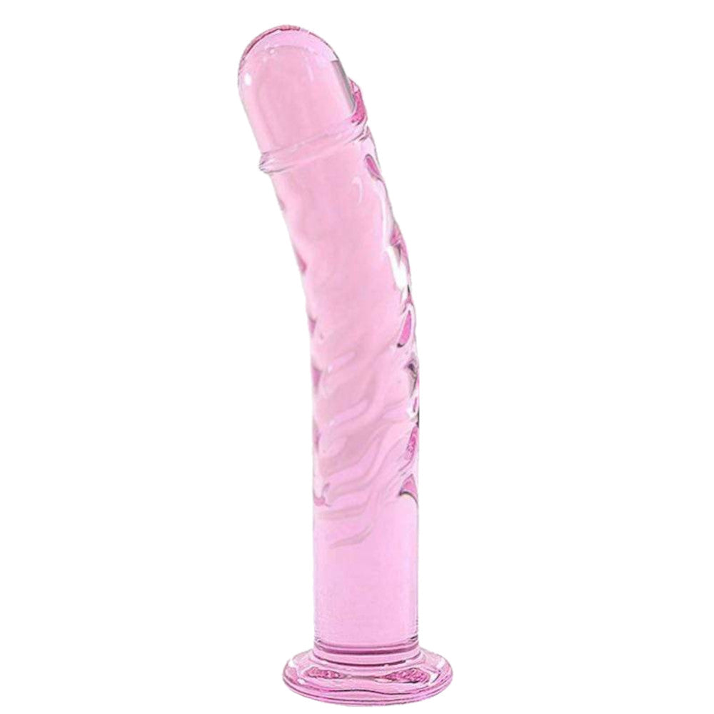 Tickled Pink Slim Glass Anal Dildo Loveplugs Anal Plug Product Available For Purchase Image 1