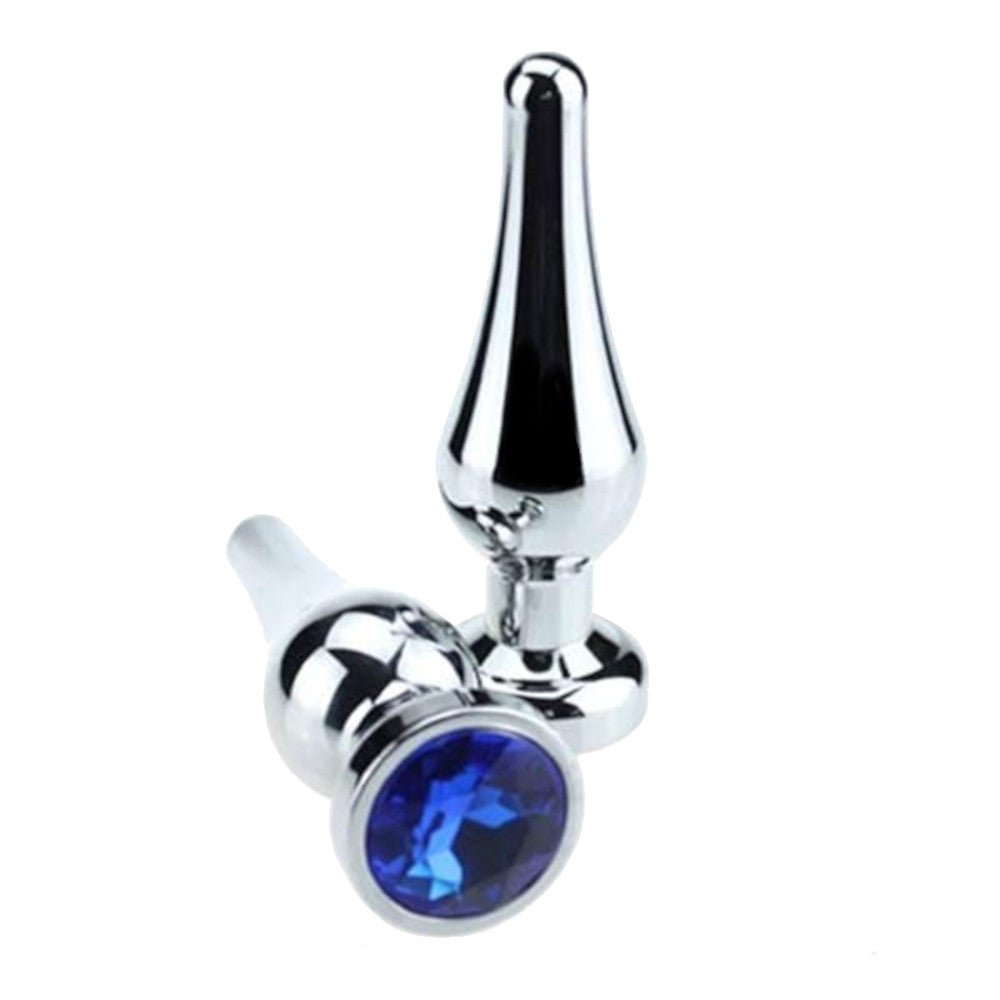 Tapered Steel Beginner Jewelled Plug Love Plugs Tapered Steel Beginner Jewelled Plug Love Plugs