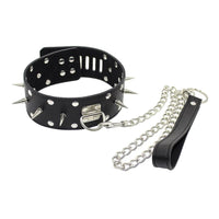 Spiked Leather Collar With Leash Loveplugs Anal Plug Product Available For Purchase Image 20
