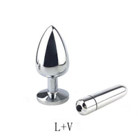 Cute Pink Princess Plug With Vibrator