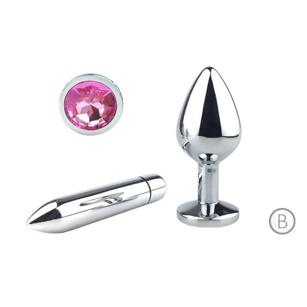 Cute Pink Princess Plug With Vibrator Loveplugs Anal Plug Product Available For Purchase Image 6