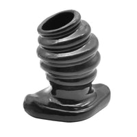 Explore new sensations with this ribbed, silicone, hollow sex toy, designed for hollow sex toys, offering tunnel, ribbed pleasure for sex play.