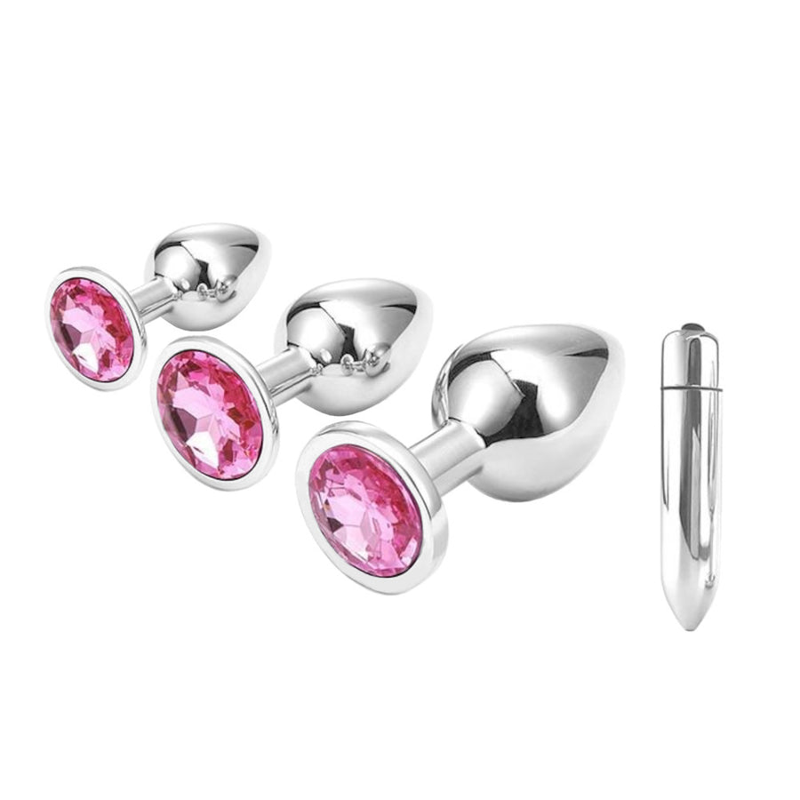 Cute Pink Princess Plug With Vibrator Loveplugs Anal Plug Product Available For Purchase Image 40