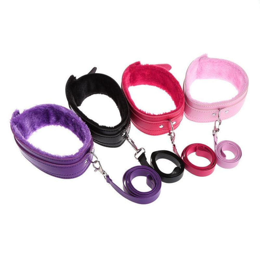 Naughty Leather Collar And Leash – Love Plugs