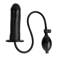 Black Inflatable Silicone Dildo Toy Loveplugs Anal Plug Product Available For Purchase Image 22