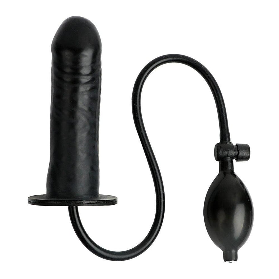 Black Inflatable Silicone Dildo Toy Loveplugs Anal Plug Product Available For Purchase Image 42