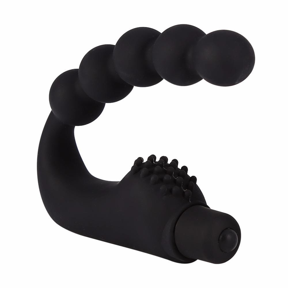 magic missile vibrating ribbed silicone male prostate massager OptiMALE Ribbed Prostate Massager main image 0