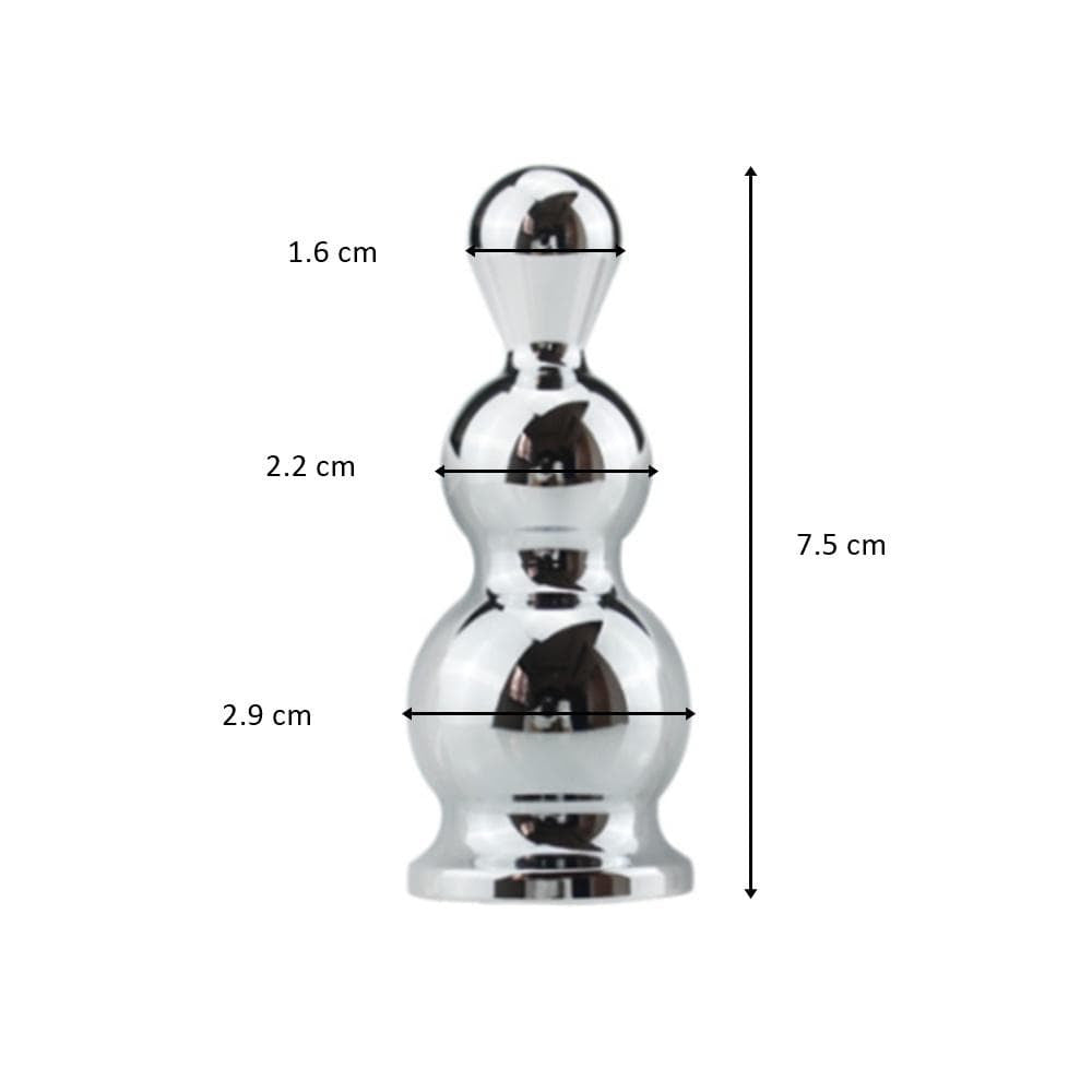 Discrete packaging ensures privacy for this metal, petite, vibrating sex toy with sleek function. beads add to its versatility, and it's easy to incorporate into sex routines.