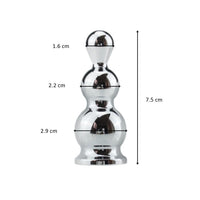 Discrete packaging ensures privacy for this metal, petite, vibrating sex toy with sleek function. beads add to its versatility, and it's easy to incorporate into sex routines.