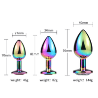 Shining Neochrome Anal Plugs (3 Piece) Loveplugs Anal Plug Product Available For Purchase Image 22