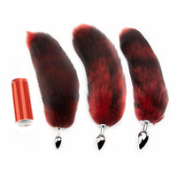 Red Anal Fox Tail 16"