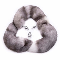 Gray Metal Cat Tail Plug 16"