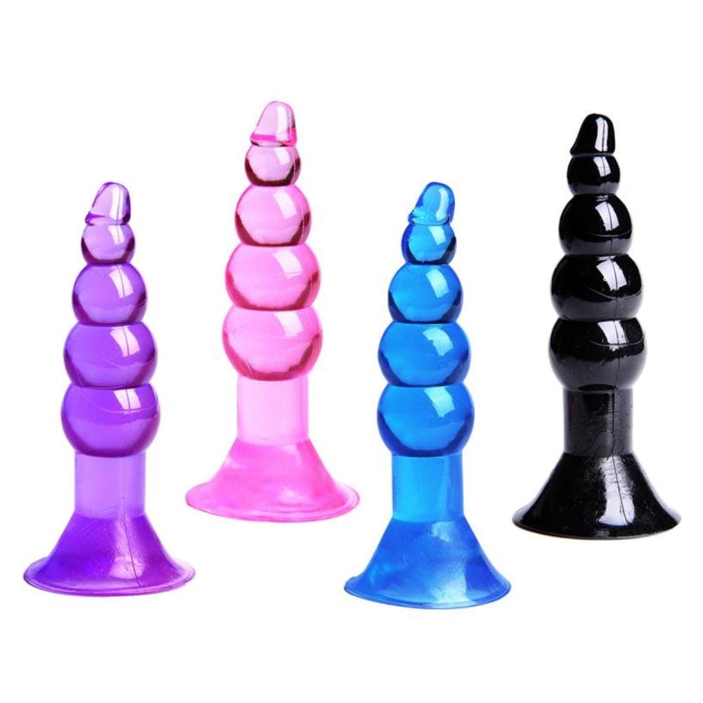 Indulge in sky blue silicone sex toys for beginners! Its jelly beads offer pure stimulation, colorful, sex-enhancing fun, with a suction cup base for hands-free play.