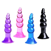 Indulge in sky blue silicone sex toys for beginners! Its jelly beads offer pure stimulation, colorful, sex-enhancing fun, with a suction cup base for hands-free play.