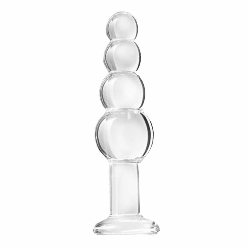 Large Glass Anal Beaded Toy Love Plugs Large Glass Anal Beaded Toy Love Plugs