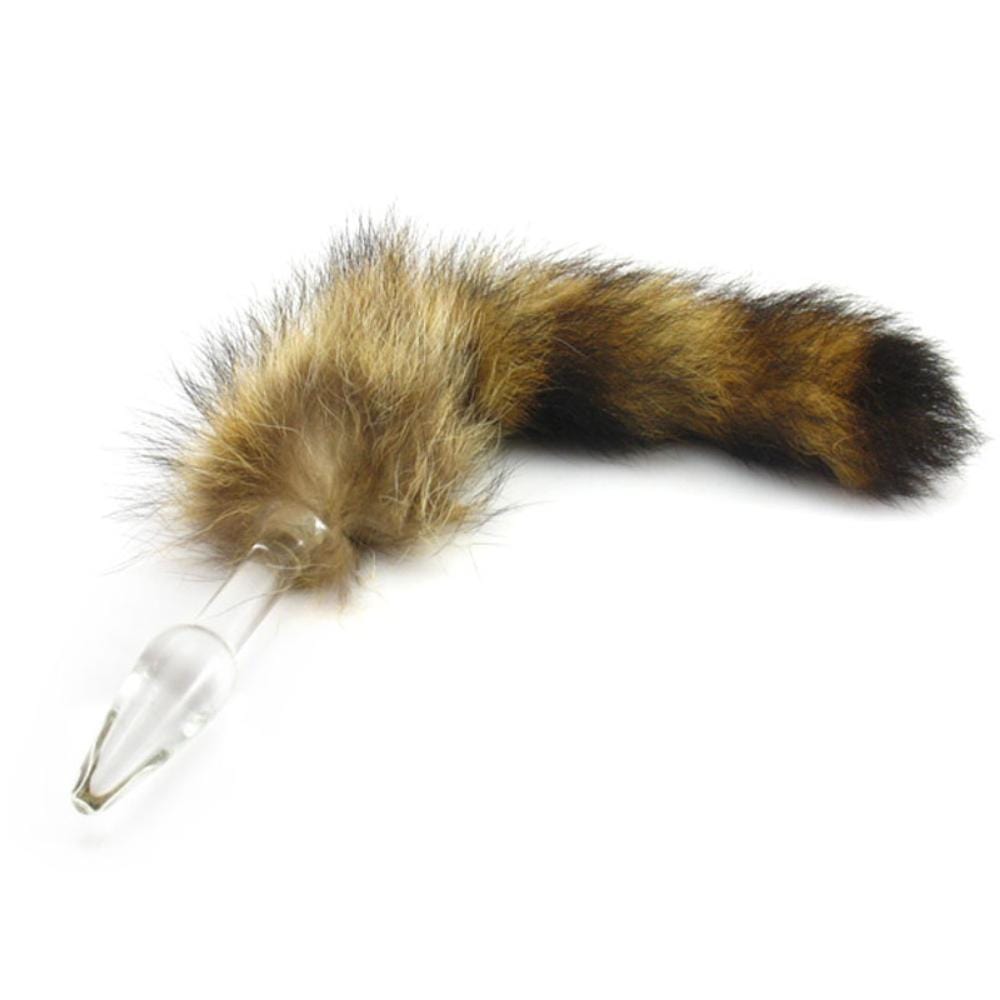 Glass Raccoon Tail, 12" Loveplugs Anal Plug Product Available For Purchase Image 6