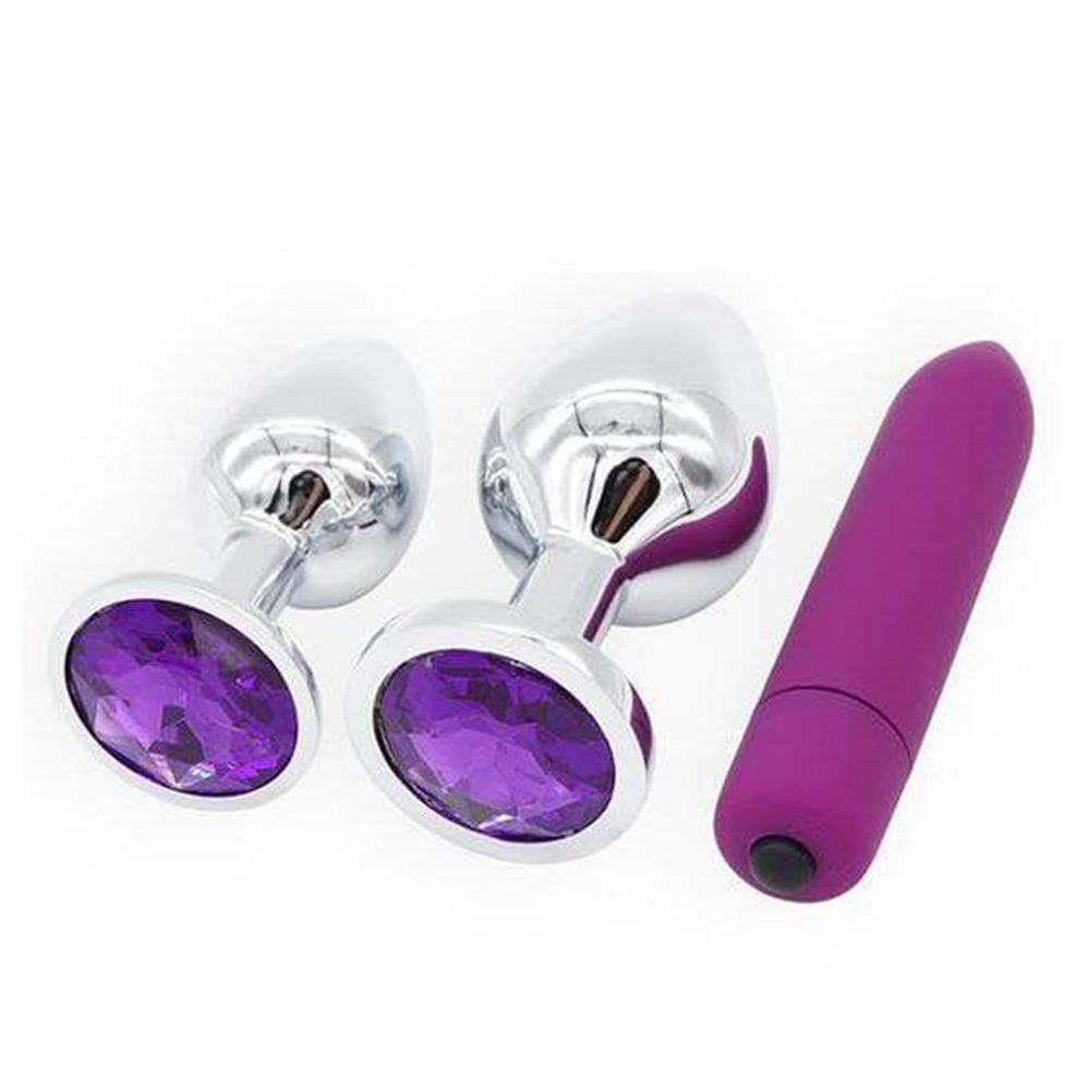 Amethyst Anal Kit (3 Piece) Love Plugs Amethyst Anal Kit (3 Piece) Love Plugs