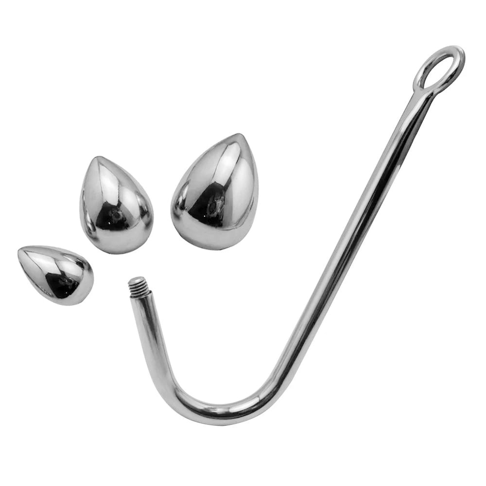 Stainless Steel Interchangeable Anal Hook Loveplugs Anal Plug Product Available For Purchase Image 3