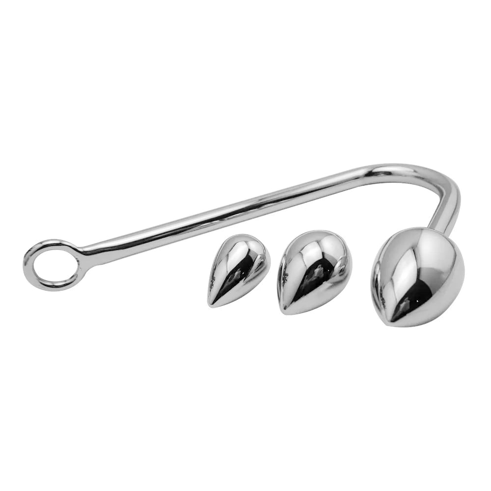 Stainless Steel Interchangeable Anal Hook Loveplugs Anal Plug Product Available For Purchase Image 1