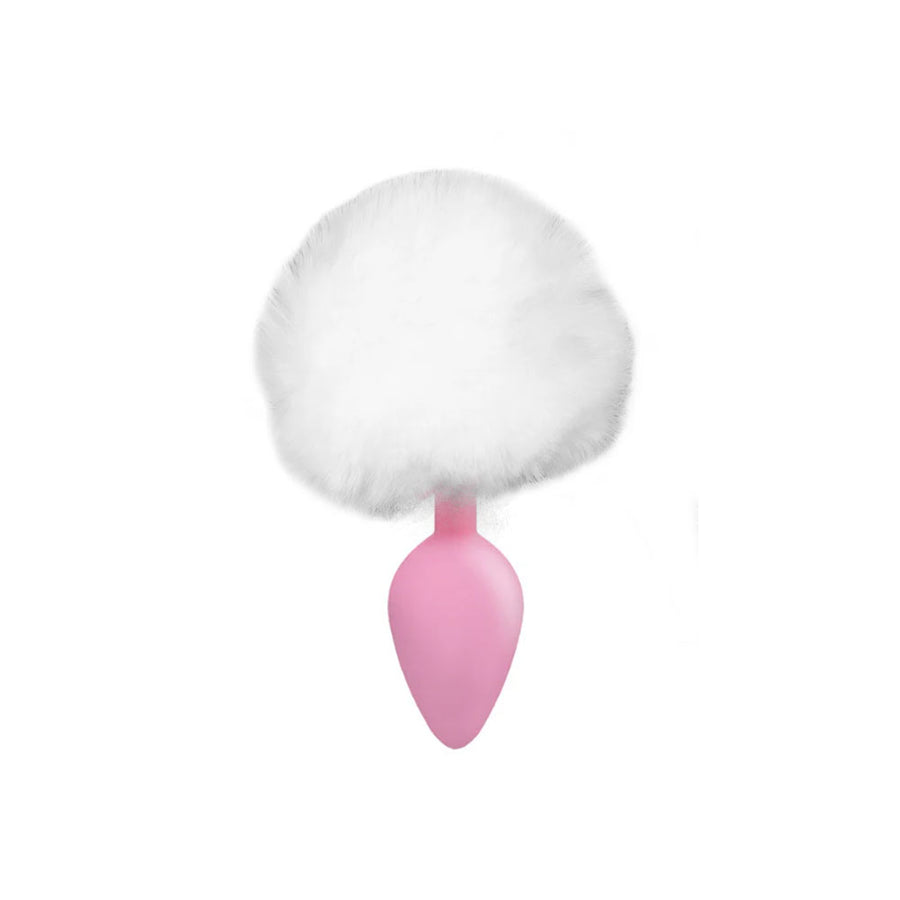 Fluffy Bunny Tail Silicone Love Plugs Fluffy Bunny Tail Silicone Love Plugs